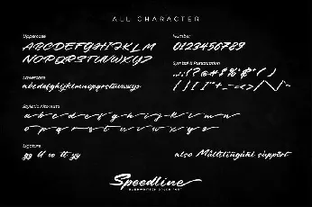 Speedline font