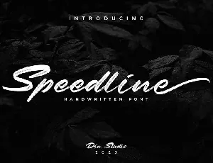 Speedline font