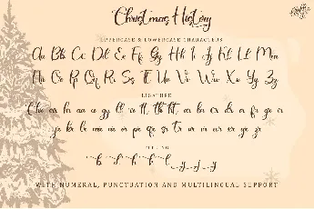 Christmas History font