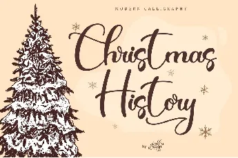 Christmas History font