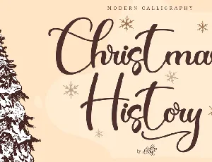 Christmas History font