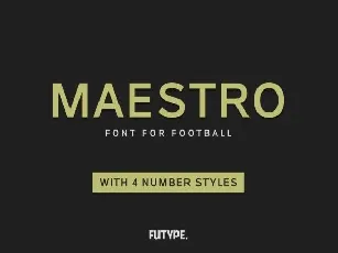 Maestro font