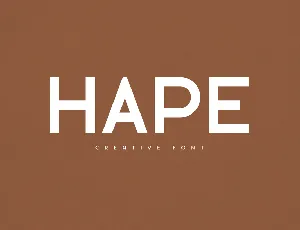 Hape font