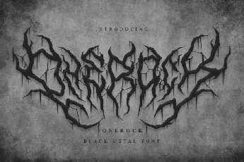 Onerock | Black Metal Vol.6 font