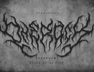 Onerock | Black Metal Vol.6 font