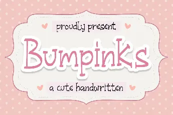 Bumpinks font