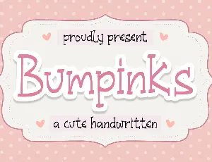 Bumpinks font