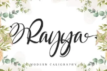 Rayya Calligraphy font