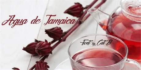 Agua De Jamaica font