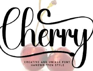 Cherry Script font