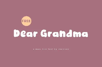 Dear Grandma font