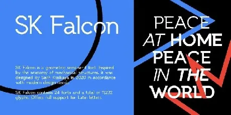 SK Falcon Sans Serif Typeface font