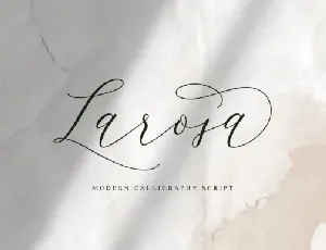 Larosa Modern Calligraphy font