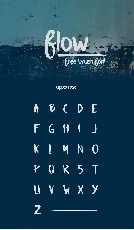 Flow Brush Free font