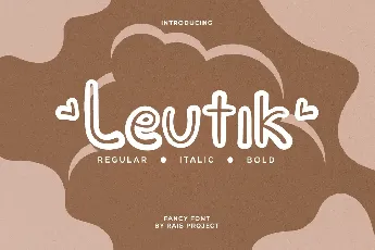 Leutik Demo font