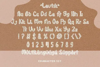 Leutik Demo font