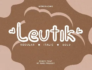 Leutik Demo font