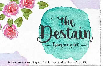 destain font