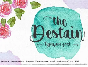 destain font