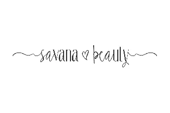 Savana Beauty Demo font