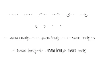 Savana Beauty Demo font