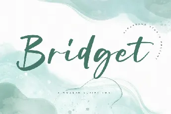 Bridget – Modern Script font