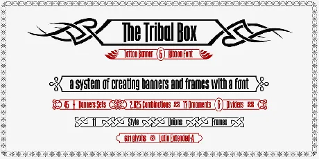 The Tribal Box font