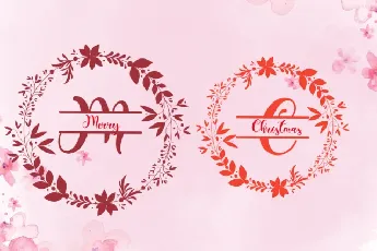 Christmas Holiday Monogram font