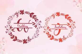 Christmas Holiday Monogram font