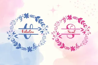 Christmas Holiday Monogram font