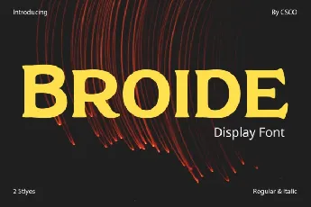 Broide font