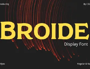 Broide font