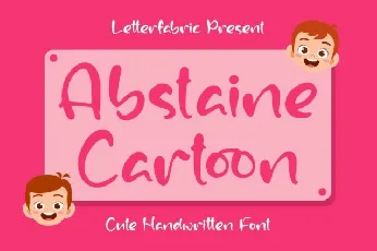 Abstaine Cartoon font