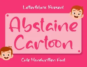 Abstaine Cartoon font