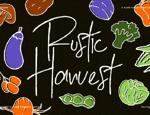 Rustic Harvest font