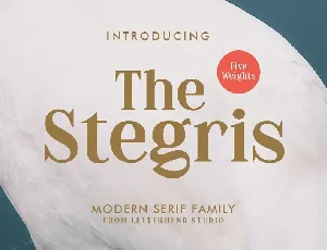 The Stegris Serif Family font