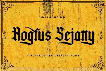 Rogfus Sejatty font