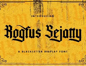 Rogfus Sejatty font