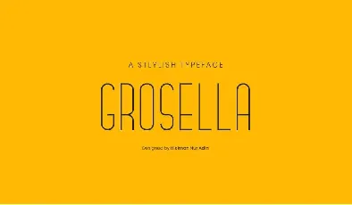 Grosella font