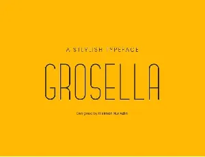 Grosella font