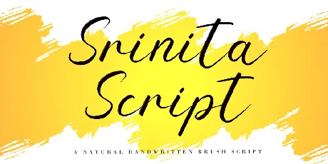 Srinita Script font