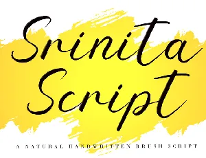 Srinita Script font