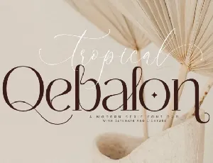 Tropical Qebalon Duo font