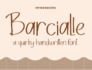 Barcialle font