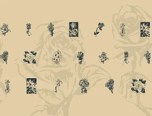 KR Beautiful Flowers font