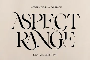 Aspect Range font