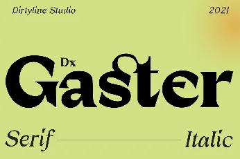 Dx Gaster font