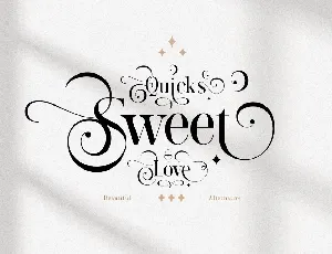 Quicks Sweet Love font