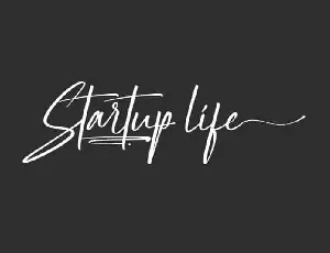 Startup Life Script font