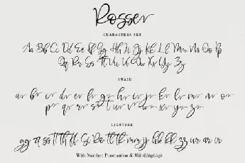 Rosse Script font